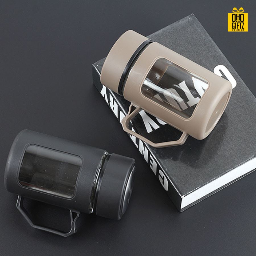 แก้วชาพร้อมหูหิ้ว สกรีนชื่อ เลเซอร์โลโก้ฟรี  ทำเป็นของพรีเมี่ยมได้