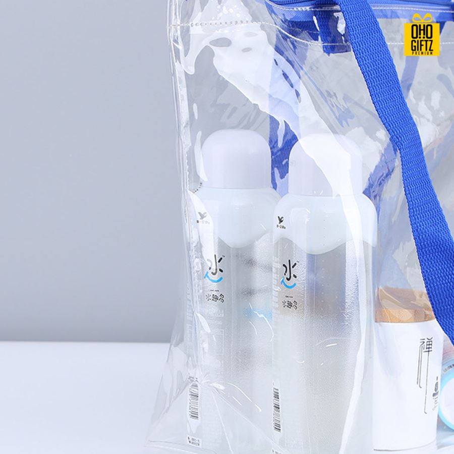 กระเป๋าPVC แบบช้อปปิ้ง สกรีนโลโก้  ทำเป็นของพรีเมี่ยม  