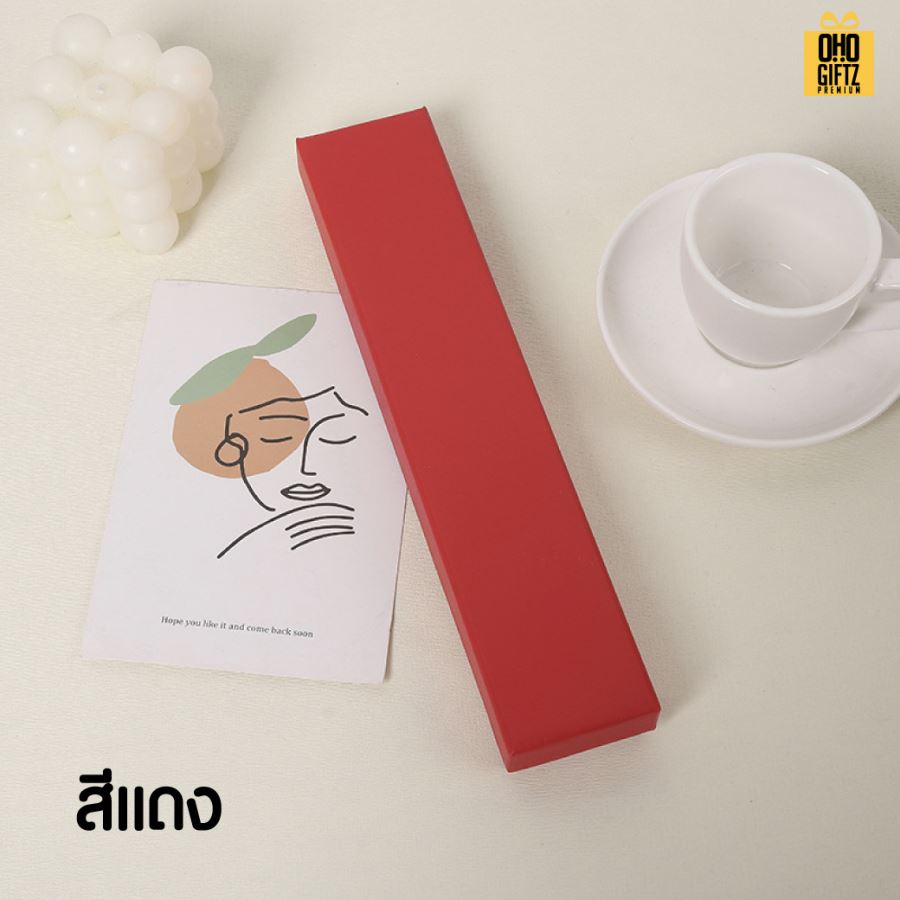 กล่องใส่พัดจีน สกรีนโลโก้ ทำเป็นของพรีเมี่ยม 