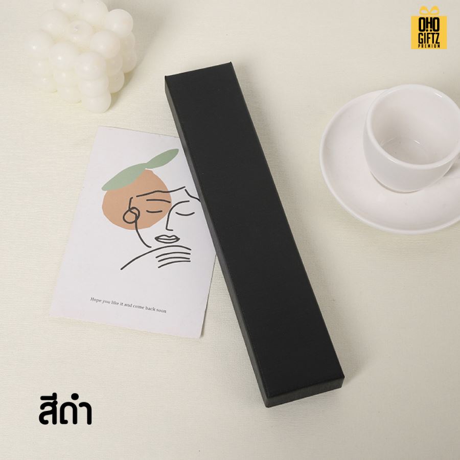 กล่องใส่พัดจีน สกรีนโลโก้ ทำเป็นของพรีเมี่ยม 