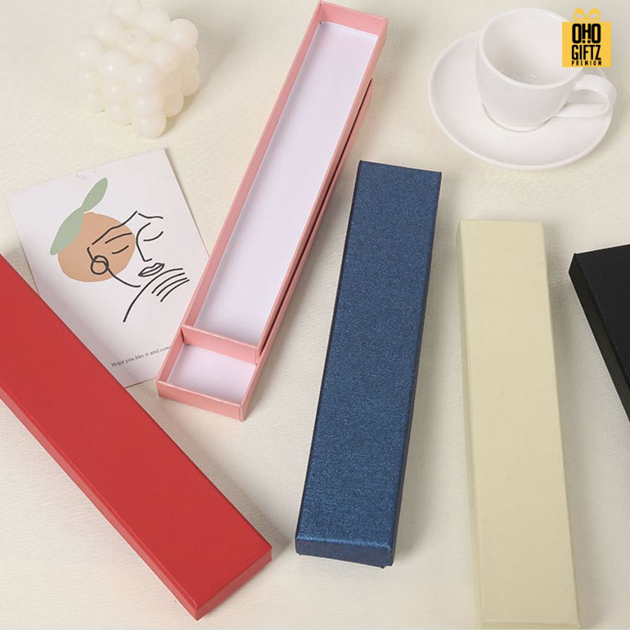 กล่องใส่พัดจีน สกรีนโลโก้ ทำเป็นของพรีเมี่ยม 