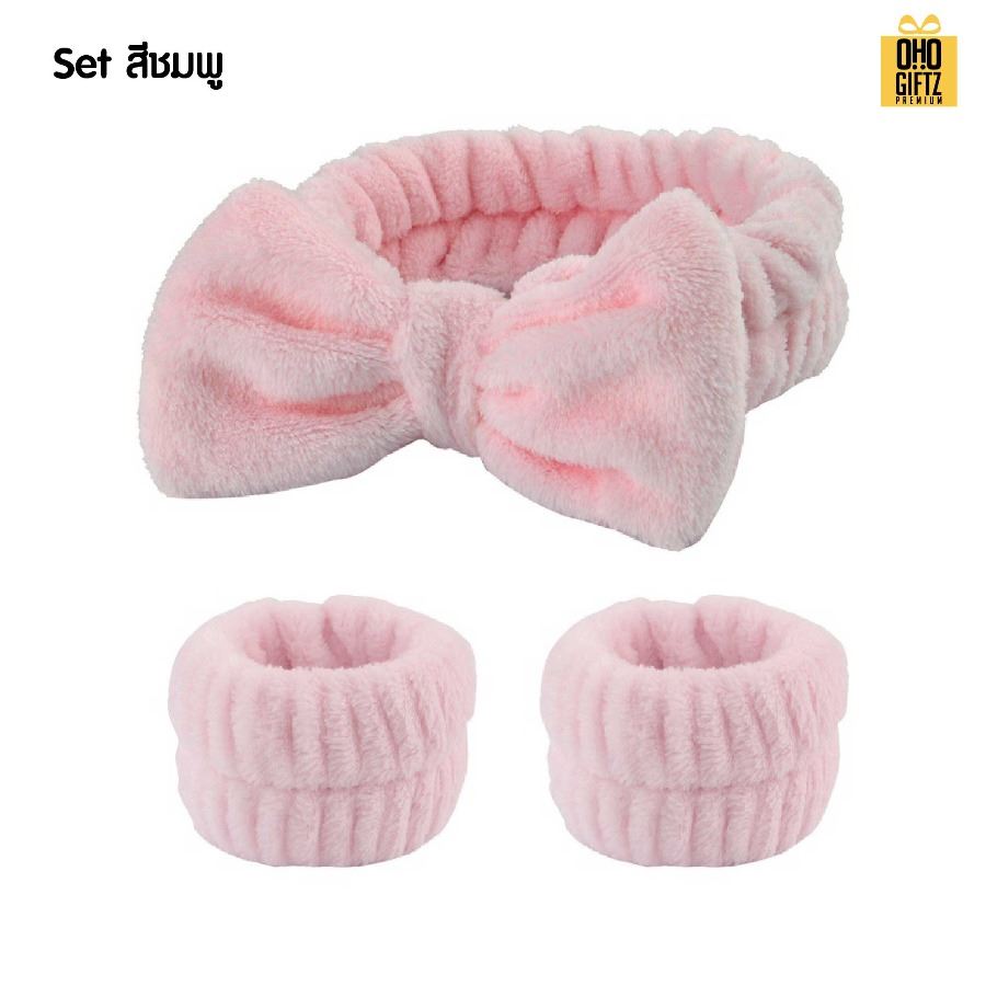 ที่คาดผมล้างหน้า สกรีนชื่อ สกรีนโลโก้ ทำเป็นของพรีเมี่ยมได้