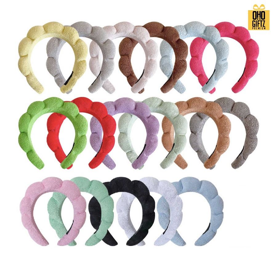 ที่คาดผมล้างหน้า สกรีนชื่อ สกรีนโลโก้ ทำเป็นของพรีเมี่ยมได้