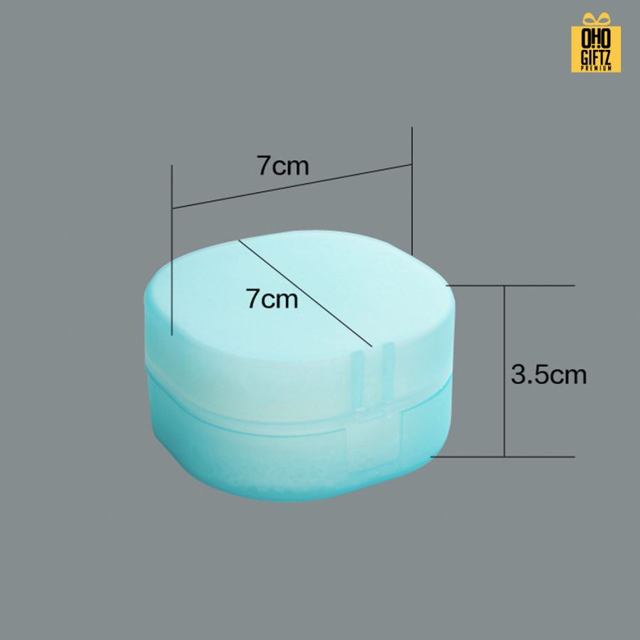 กล่องใส่สบู่ทรงกลมแบบพกพา สกรีนโลโก้ ทำเป็นของพรีเมี่ยมได้