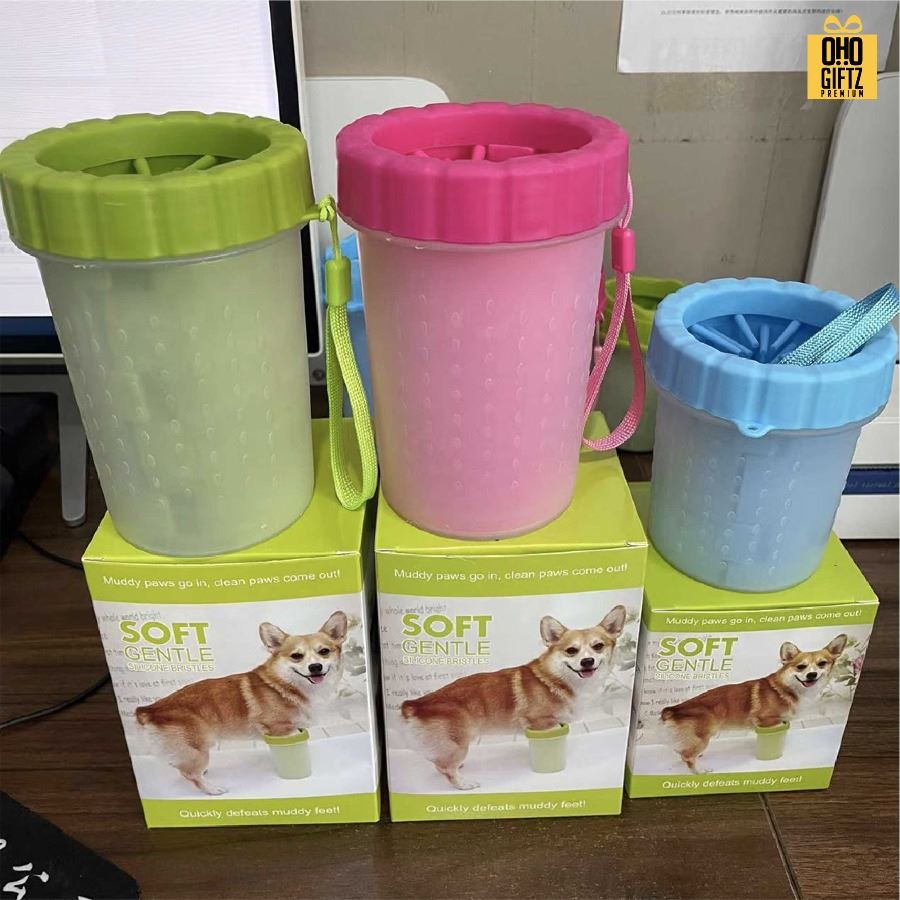 ที่ล้างเท้าสัตว์พกพา สกรีนโลโก้ ทำเป็นของพรีเมี่ยม