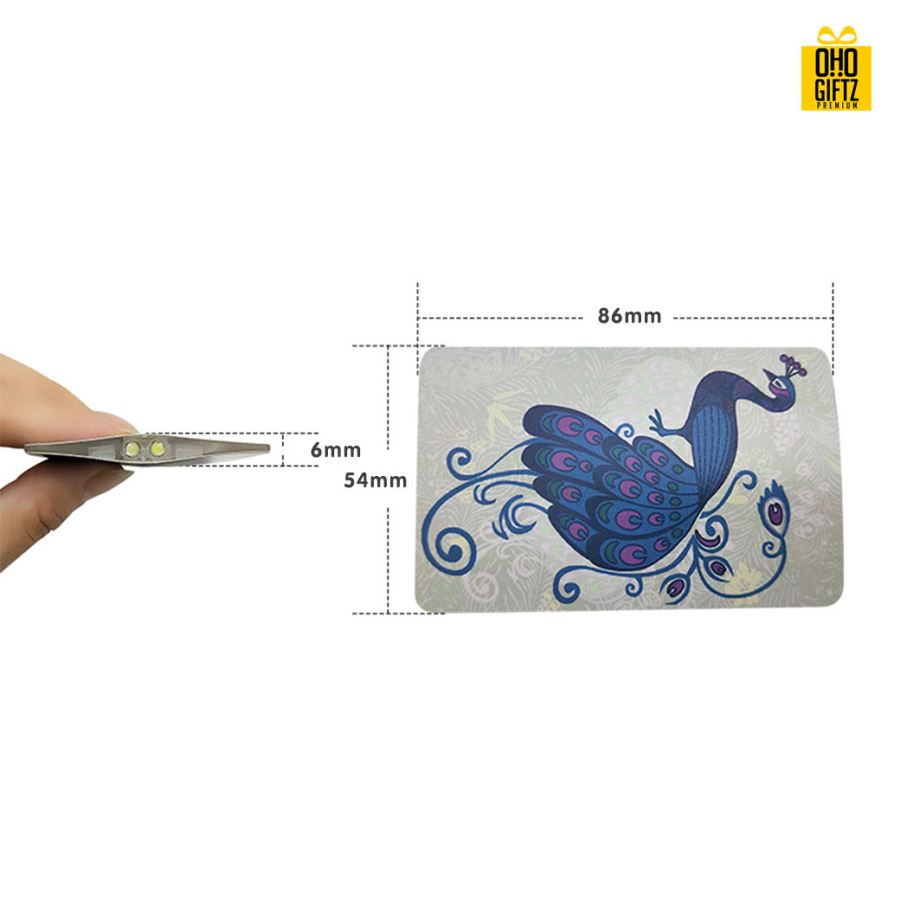 การ์ดไฟ LED สกรีนชื่อ สกรีนโลโก้ ทำเป็นของพรีเมี่ยมได้