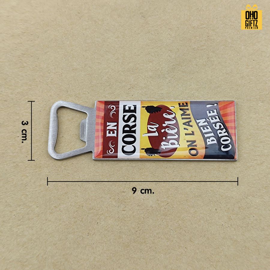 ที่เปิดขวดเคลือบเรซิ่น พิมพ์ไม่จำกัดสี สกรีนโลโก้  ทำเป็นของพรีเมี่ยมได้