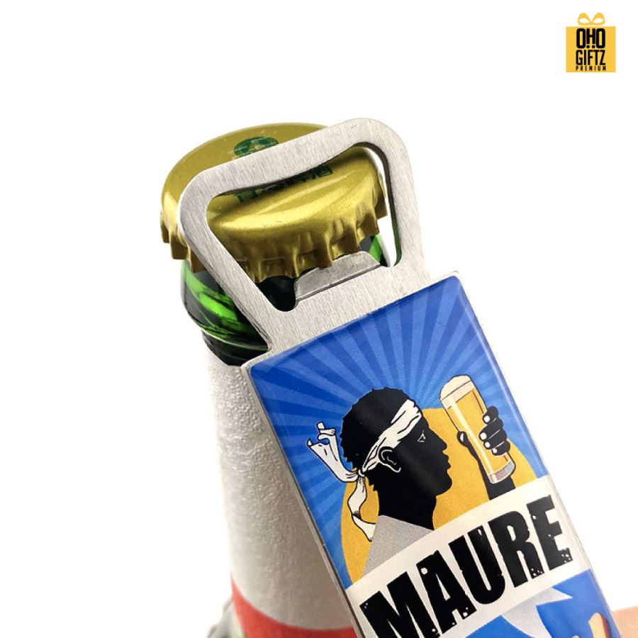 ที่เปิดขวดเคลือบเรซิ่น พิมพ์ไม่จำกัดสี สกรีนโลโก้  ทำเป็นของพรีเมี่ยมได้