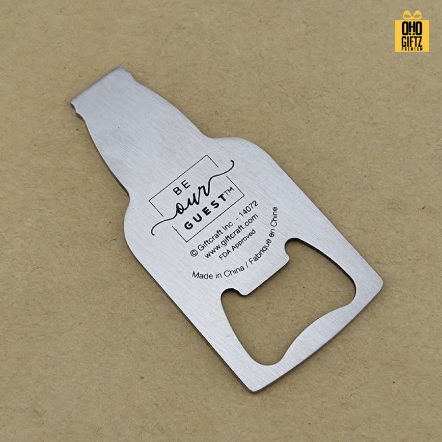 ที่เปิดขวดทรงขวดและแก้วเบียร์  สกรีนโลโก้  ทำเป็นของพรีเมี่ยมได้