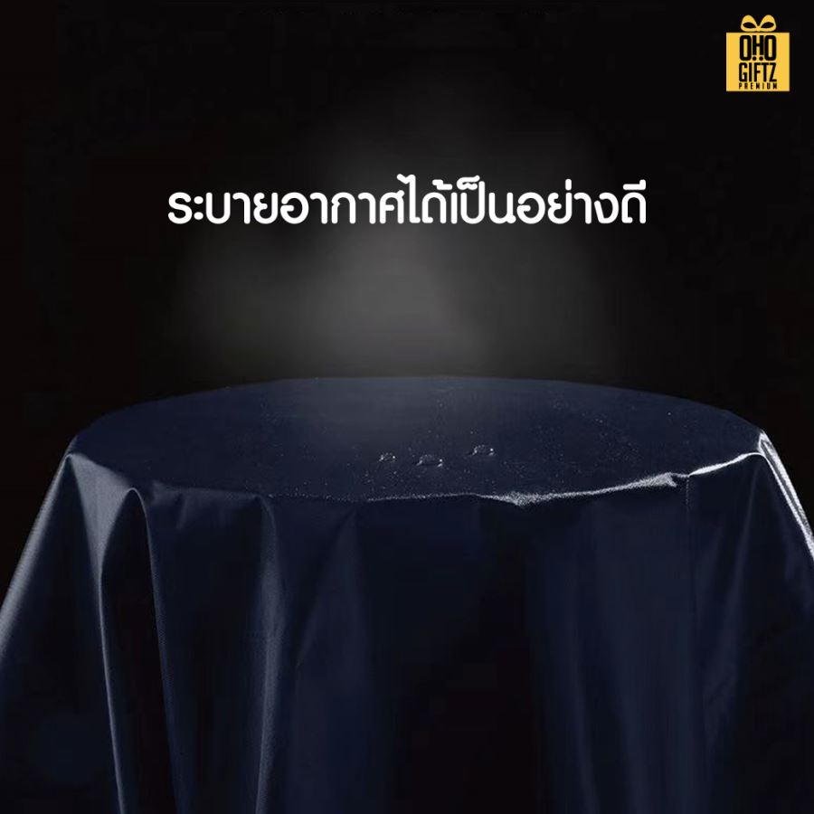 เสื้อกันฝนสีกรมท่า สกรีนโลโก้ ทำเป็นของพรีเมี่ยมได้