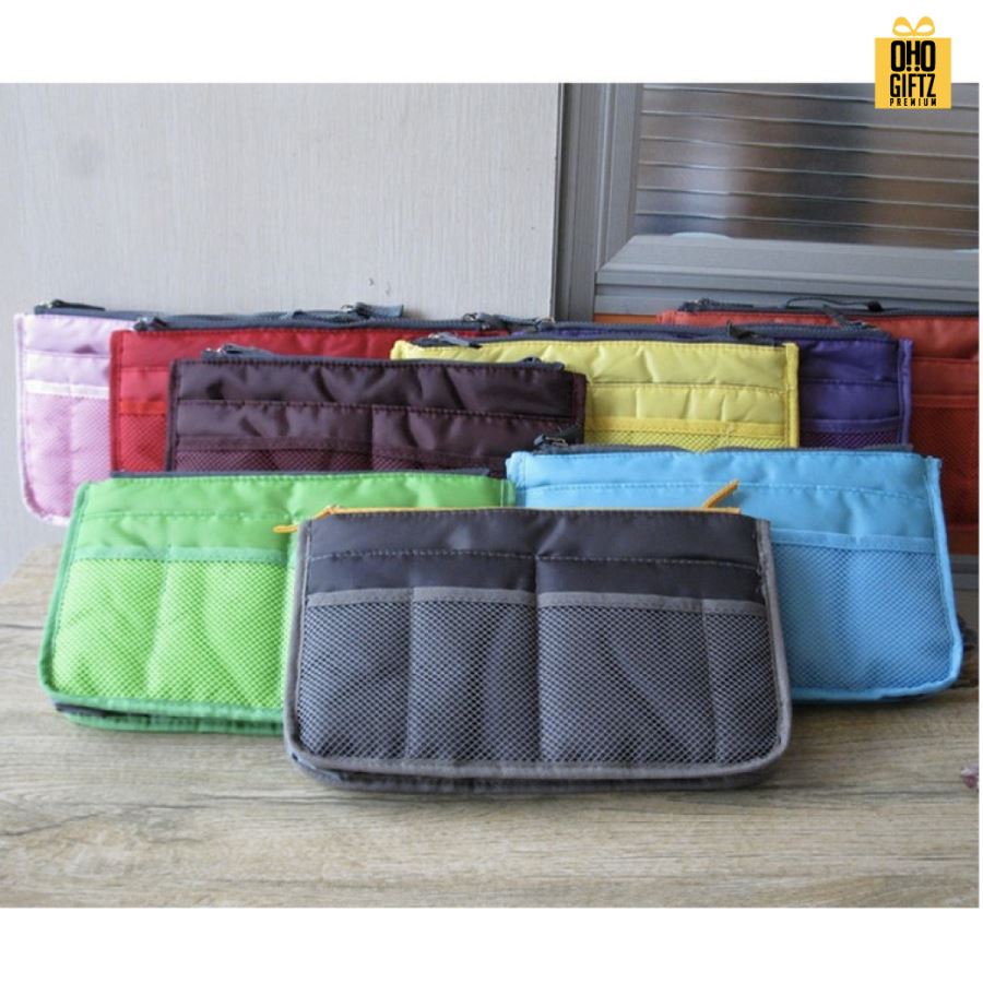 กระเป๋าใส่เครื่องสำอาง มีซิป สกรีนโลโก้ ทำเป็นของพรีเมี่ยม