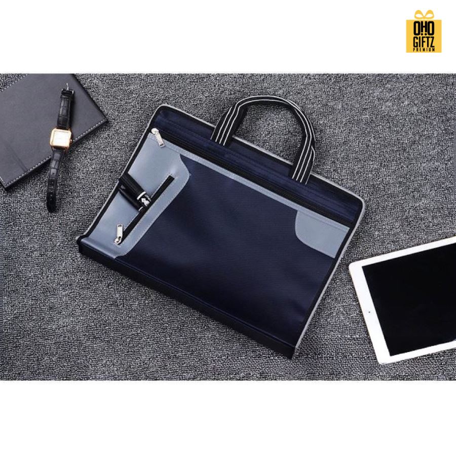 กระเป๋าถือใส่เอกสารกันน้ำ  สกรีนโลโก้ ทำเป็นของพรีเมี่ยม ของชำร่วยได้