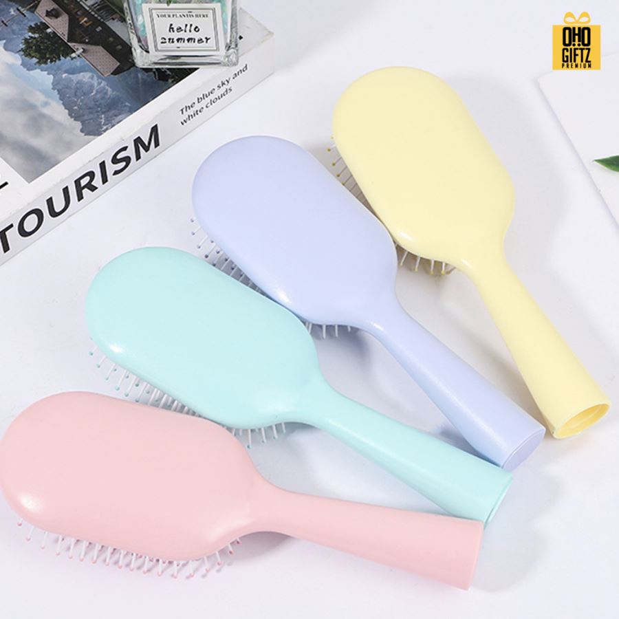 หวีแปรงสีพาสเทล สกรีนโลโก้  ทำเป็นของพรีเมี่ยมได้