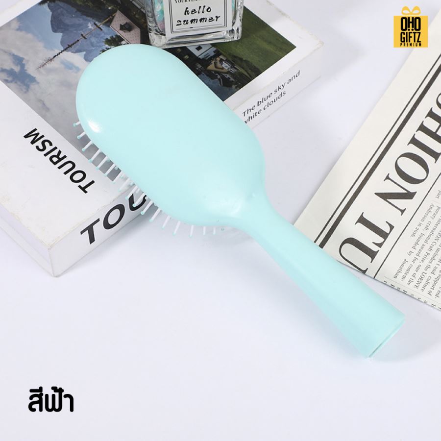 หวีแปรงสีพาสเทล สกรีนโลโก้  ทำเป็นของพรีเมี่ยมได้