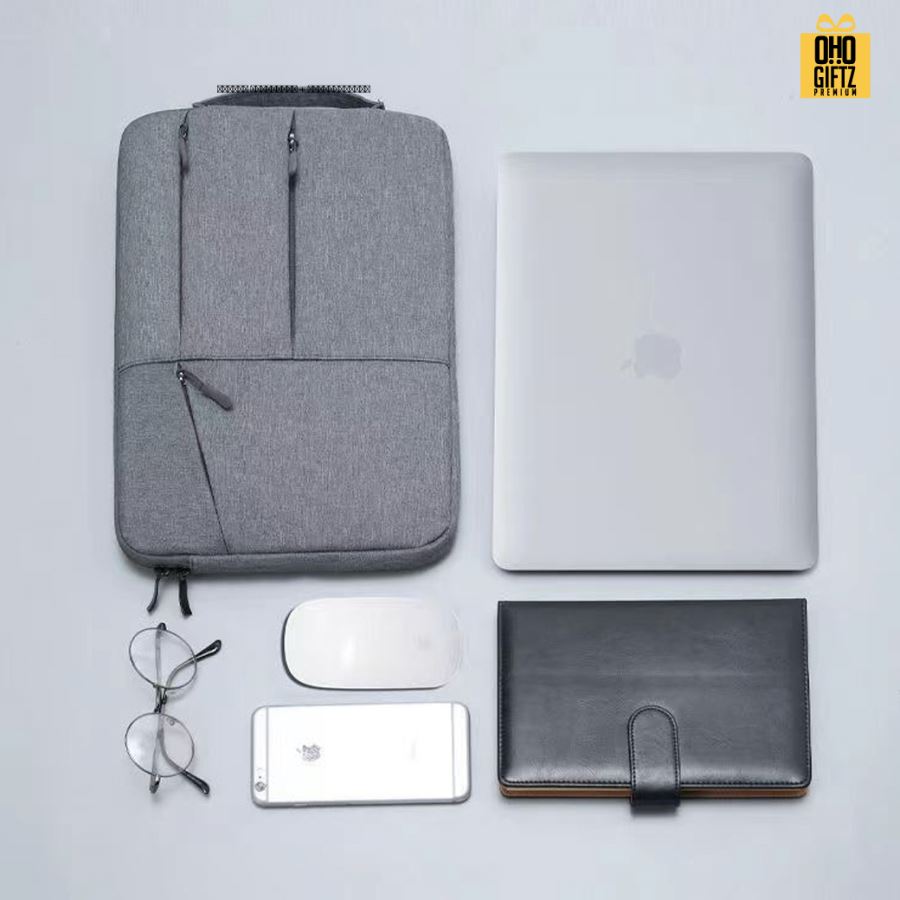 กระเป๋าใส่ Notebook ดีไซน์เก๋ สกรีนโลโก้ ทำเป็นของพรีเมี่ยม ของที่ระลึก