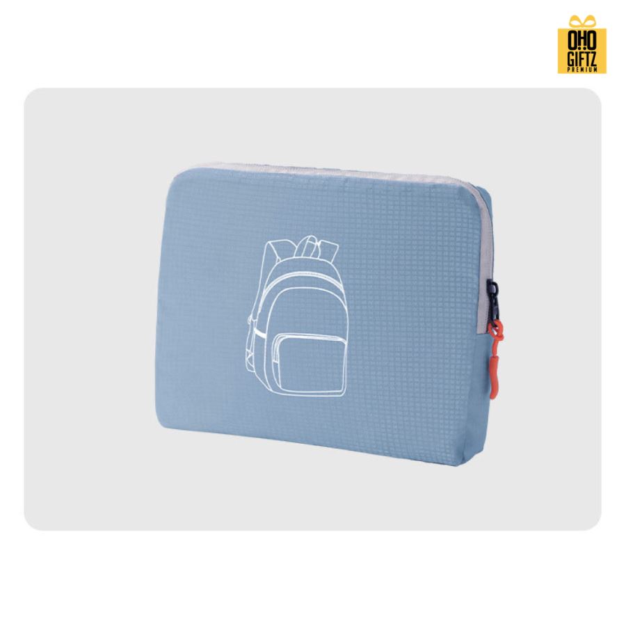 กระเป๋าเป้พับได้ สกรีนโลโก้ ทำเป็นของพรีเมี่ยม ของที่ระลึกได้