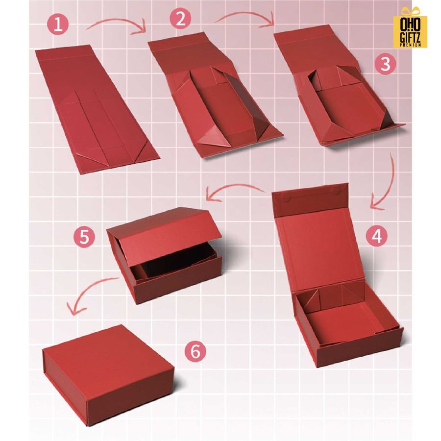 กล่องของขวัญพับได้ สกรีนโลโก้ สกรีนโลโก้ ทำเป็นของพรีเมี่ยม 