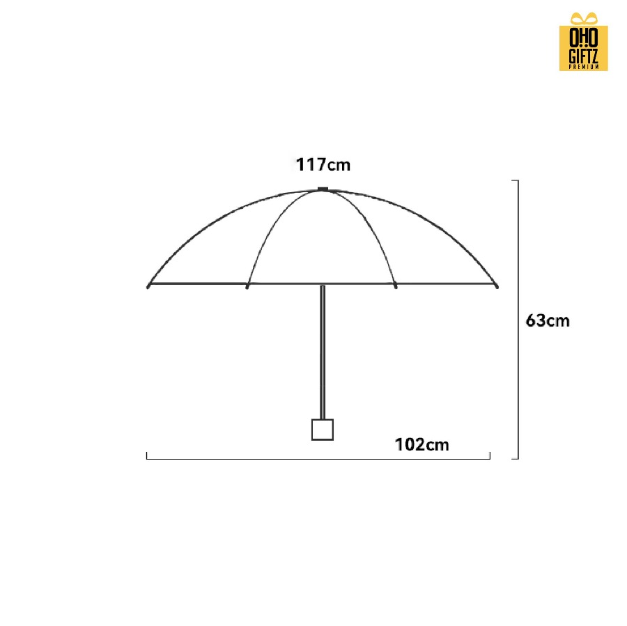 ร่มพับ 3 ตอนสลับสี สกรีนสีได้ตามกำหนด สกรีนโลโก้ ทำเป็นของพรีเมี่ยมได้
