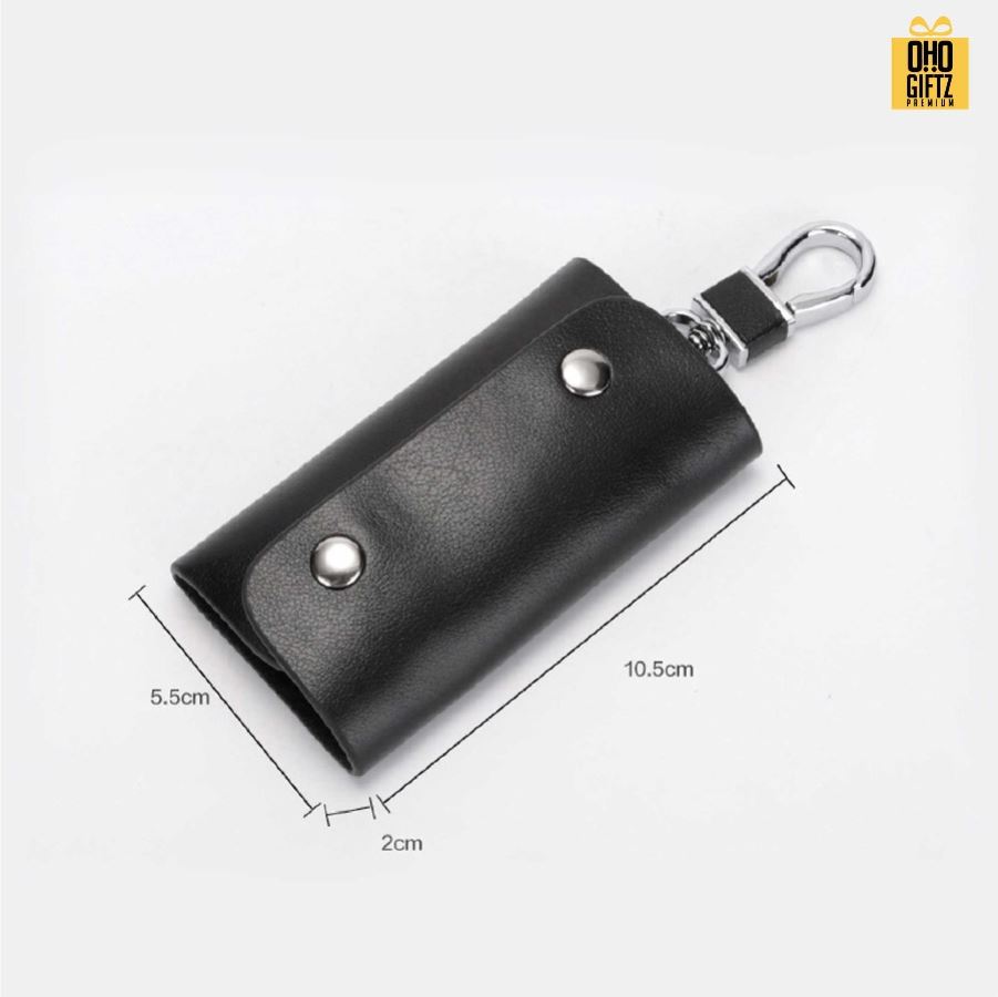 กระเป๋าหนังแท้ใส่กุญแจ หนีบเอวเข็มขัด สกรีนโลโก้ ทำเป็นของพรีเมี่ยมได้