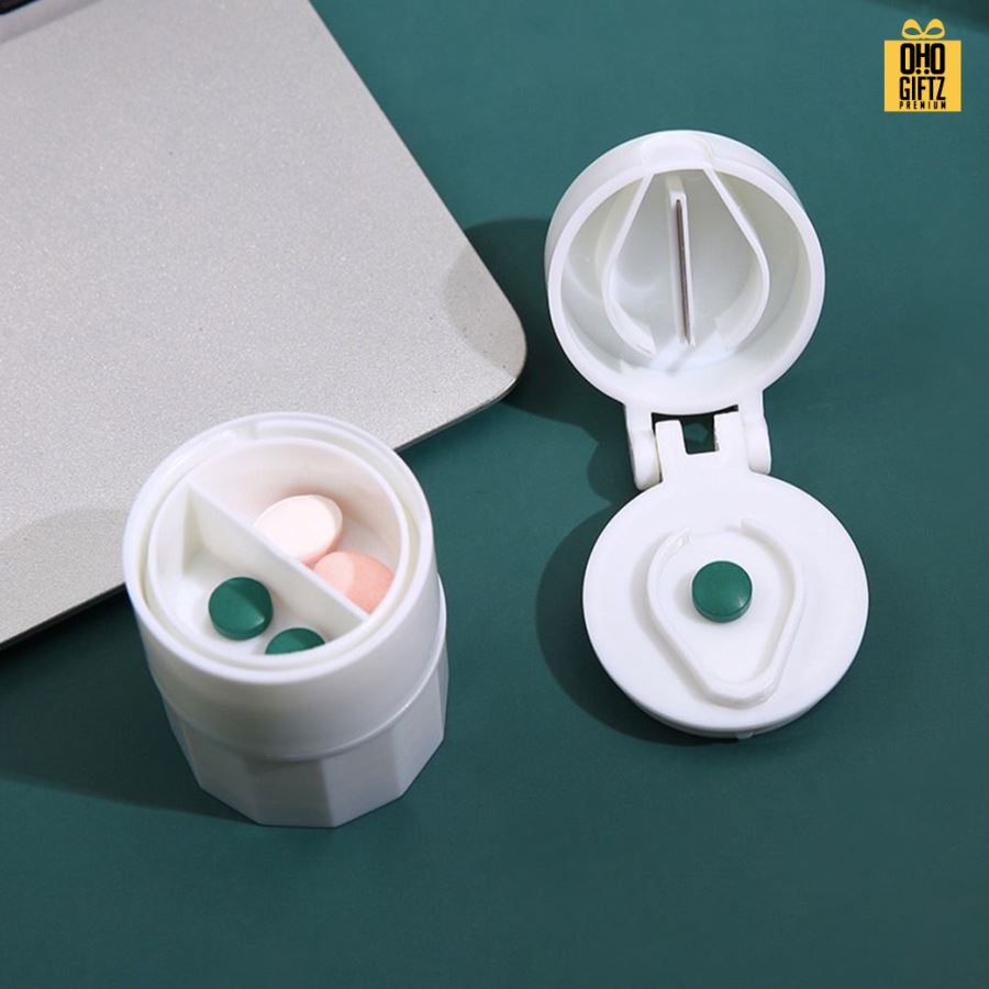 ที่ตัดยาและบดยา สกรีนชื่อ สกรีนโลโก้ ทำเป็นของพรีเมี่ยมได้