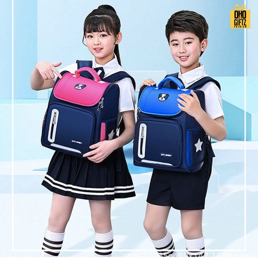 กระเป๋าเป้นักเรียน สกรีนโลโก้ ทำเป็นของพรีเมี่ยม