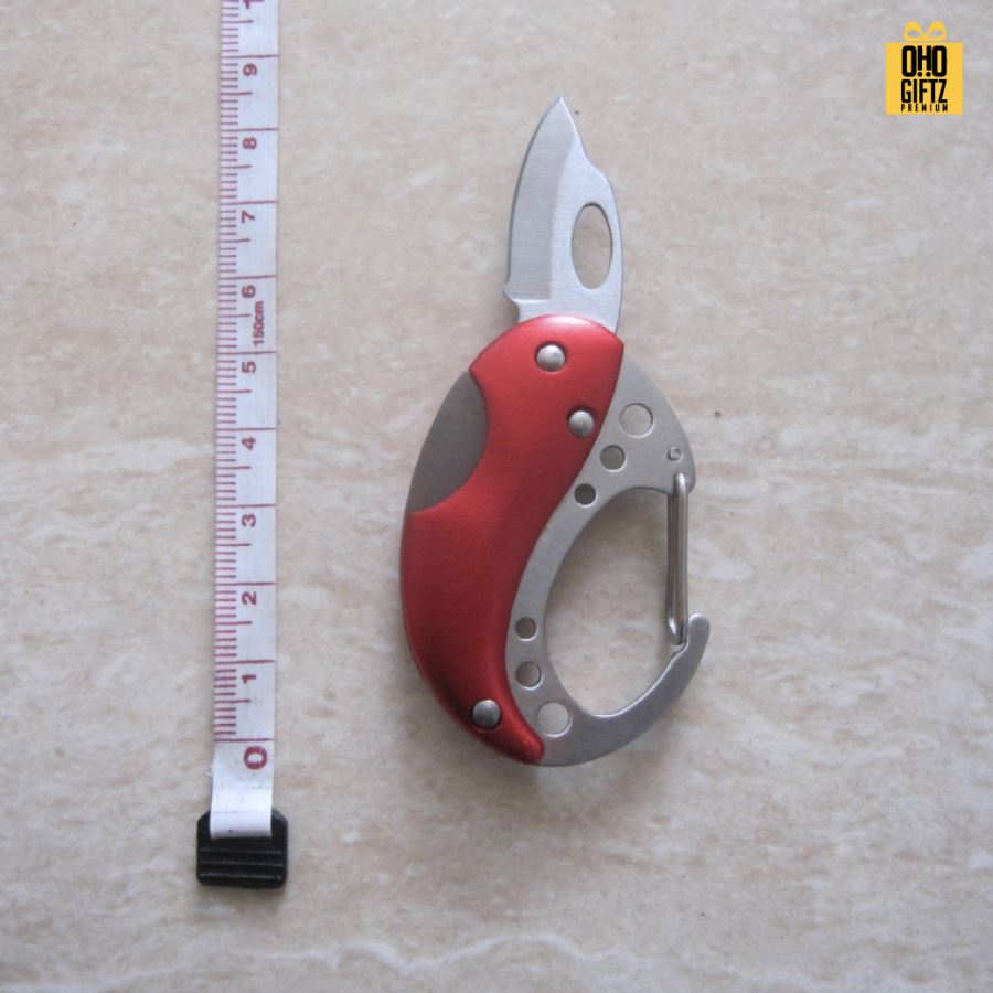 มีดพับหัวคล้องเกี่ยว สกรีนโลโก้ ทำเป็นของพรีเมี่ยมได้