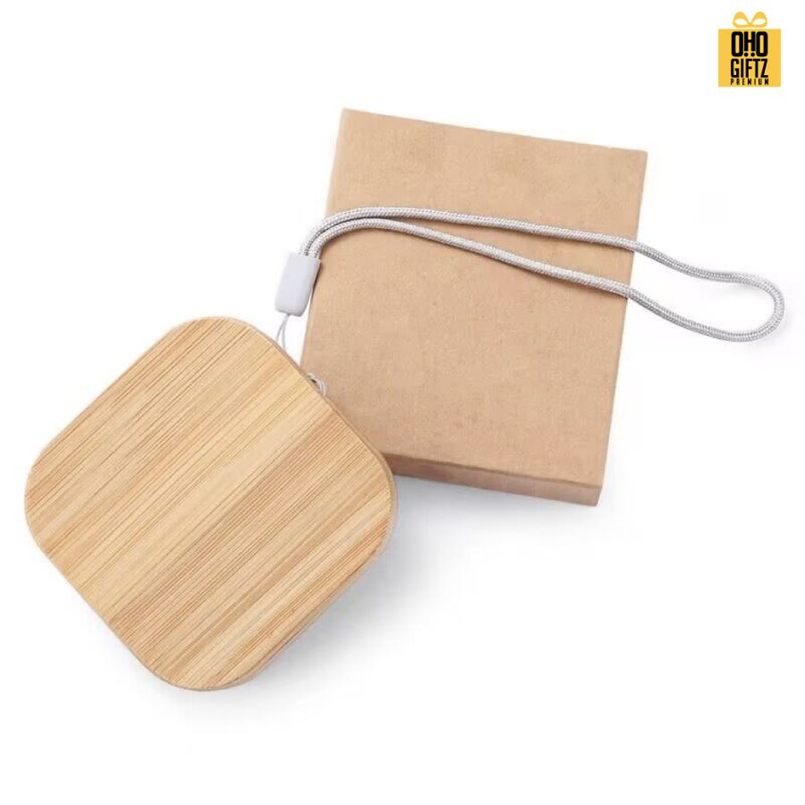 ชุดสายชาร์จตลับไม้ สกรีนชื่อ,โลโก้ ทำเป็นของพรีเมี่ยมได้