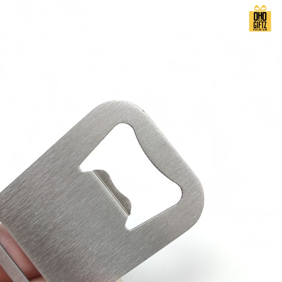 ที่เปิดขวดสแตนเลสใส่สายคล้องได้ สกรีนโลโก้  ทำเป็นของพรีเมี่ยมได้