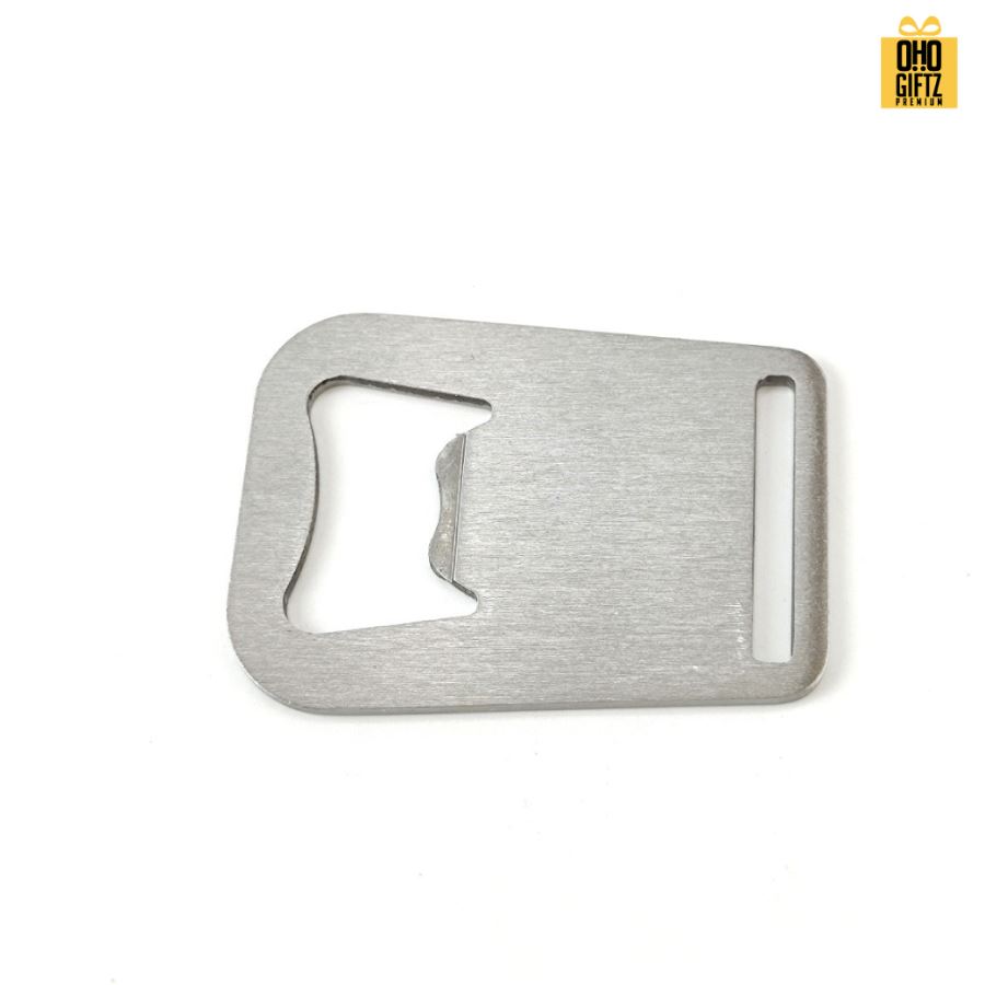 ที่เปิดขวดสแตนเลสใส่สายคล้องได้ สกรีนโลโก้  ทำเป็นของพรีเมี่ยมได้