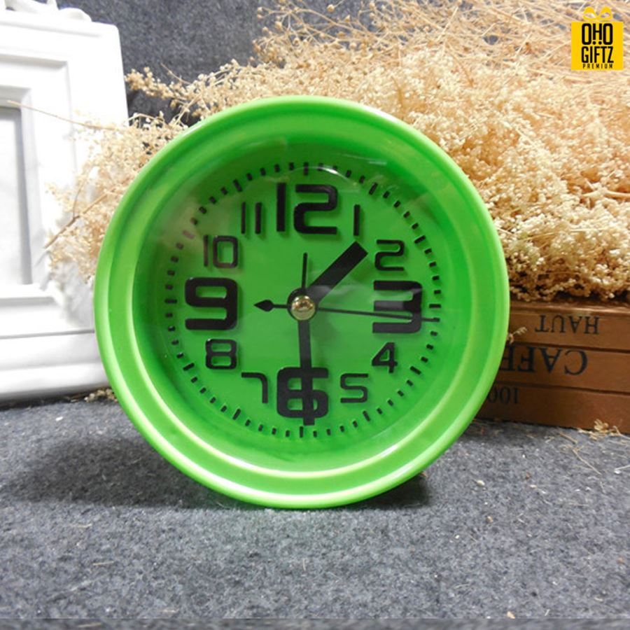 นาฬิกาตั้งโต๊ะสีคัลเลอร์ฟูล สกรีนโลโก้ ทำเป็นของพรีเมี่ยมได้