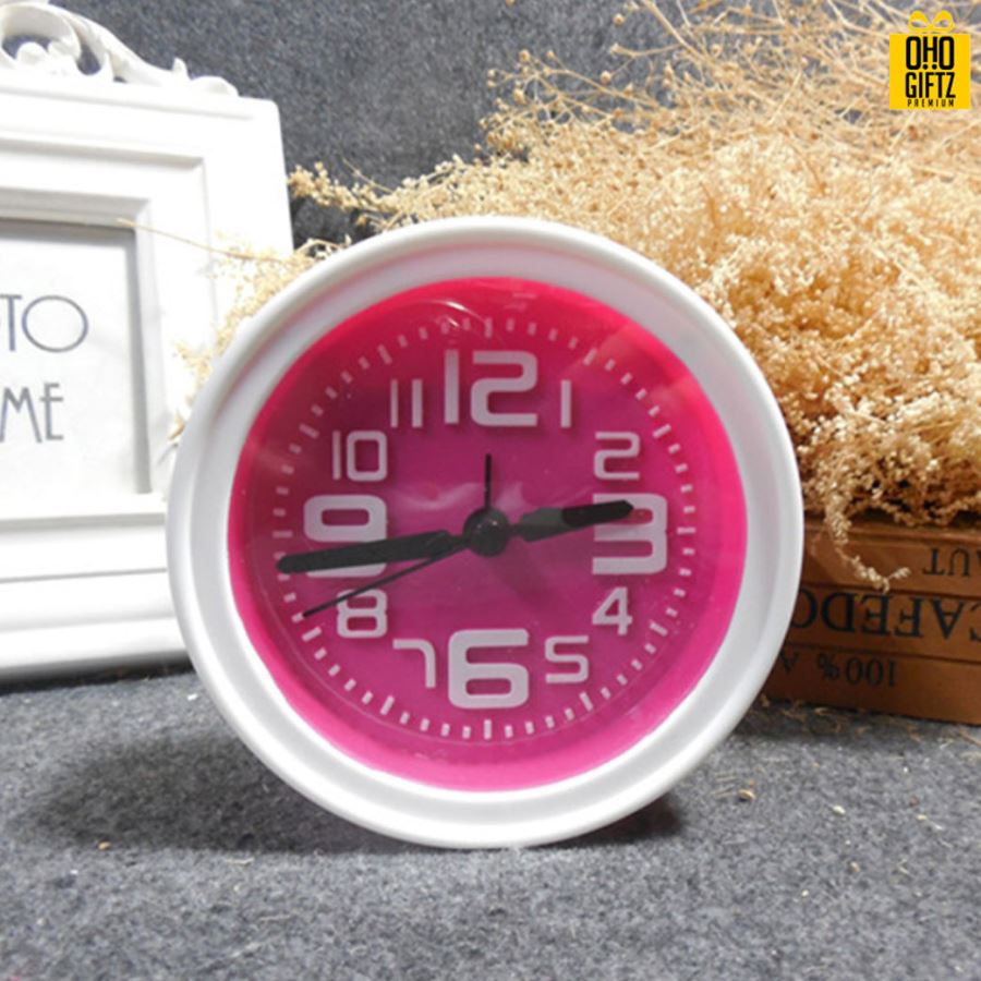 นาฬิกาตั้งโต๊ะสีคัลเลอร์ฟูล สกรีนโลโก้ ทำเป็นของพรีเมี่ยมได้