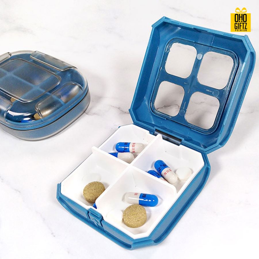 กล่องเก็บยา สกรีนชื่อ สกรีนโลโก้ ทำเป็นของพรีเมี่ยมได้