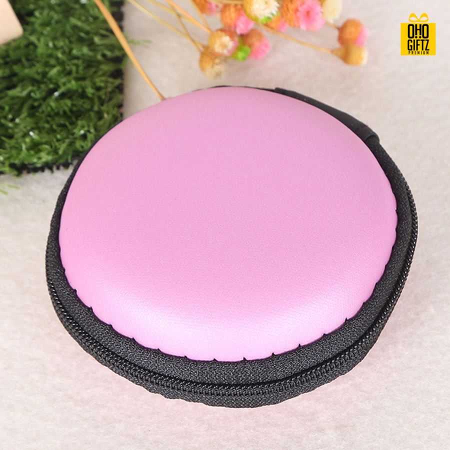 กระเป๋าเก็บหูฟัง สกรีนชื่อ สกรีนโลโก้ ทำเป็นของพรีเมี่ยมได้ 