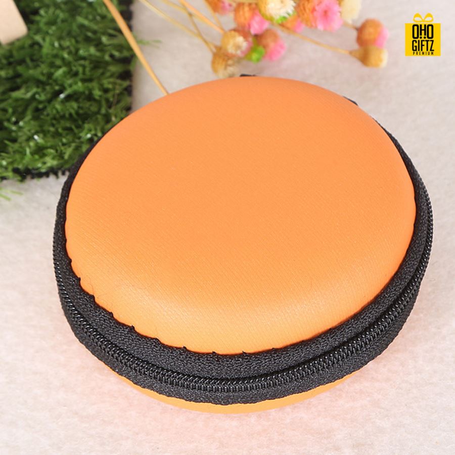 กระเป๋าเก็บหูฟัง สกรีนชื่อ สกรีนโลโก้ ทำเป็นของพรีเมี่ยมได้ 