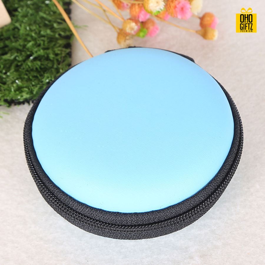 กระเป๋าเก็บหูฟัง สกรีนชื่อ สกรีนโลโก้ ทำเป็นของพรีเมี่ยมได้ 