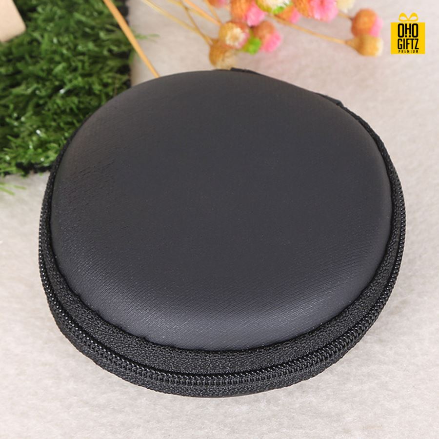 กระเป๋าเก็บหูฟัง สกรีนชื่อ สกรีนโลโก้ ทำเป็นของพรีเมี่ยมได้ 