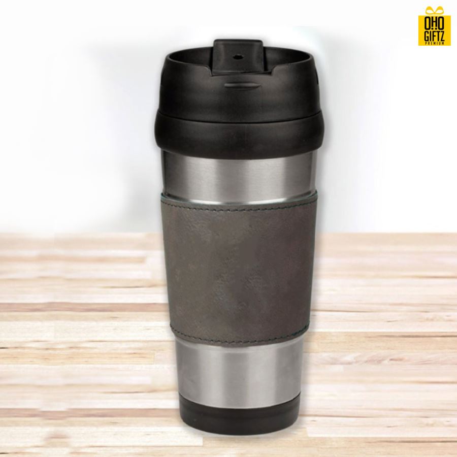 ปลอกหนังสวมแก้ว สกรีนโลโก้  ทำเป็นของพรีเมี่ยมได้ 