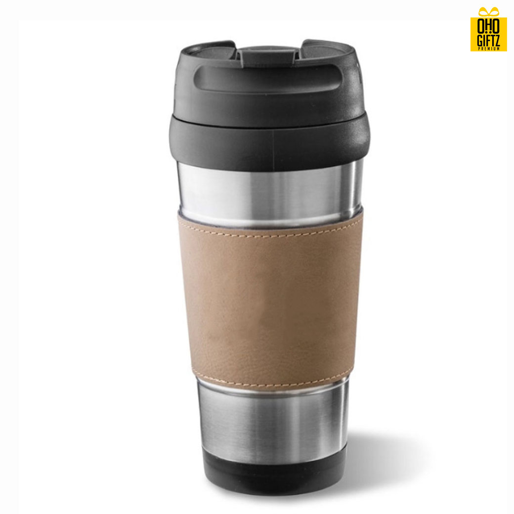 ปลอกหนังสวมแก้ว สกรีนโลโก้  ทำเป็นของพรีเมี่ยมได้ 