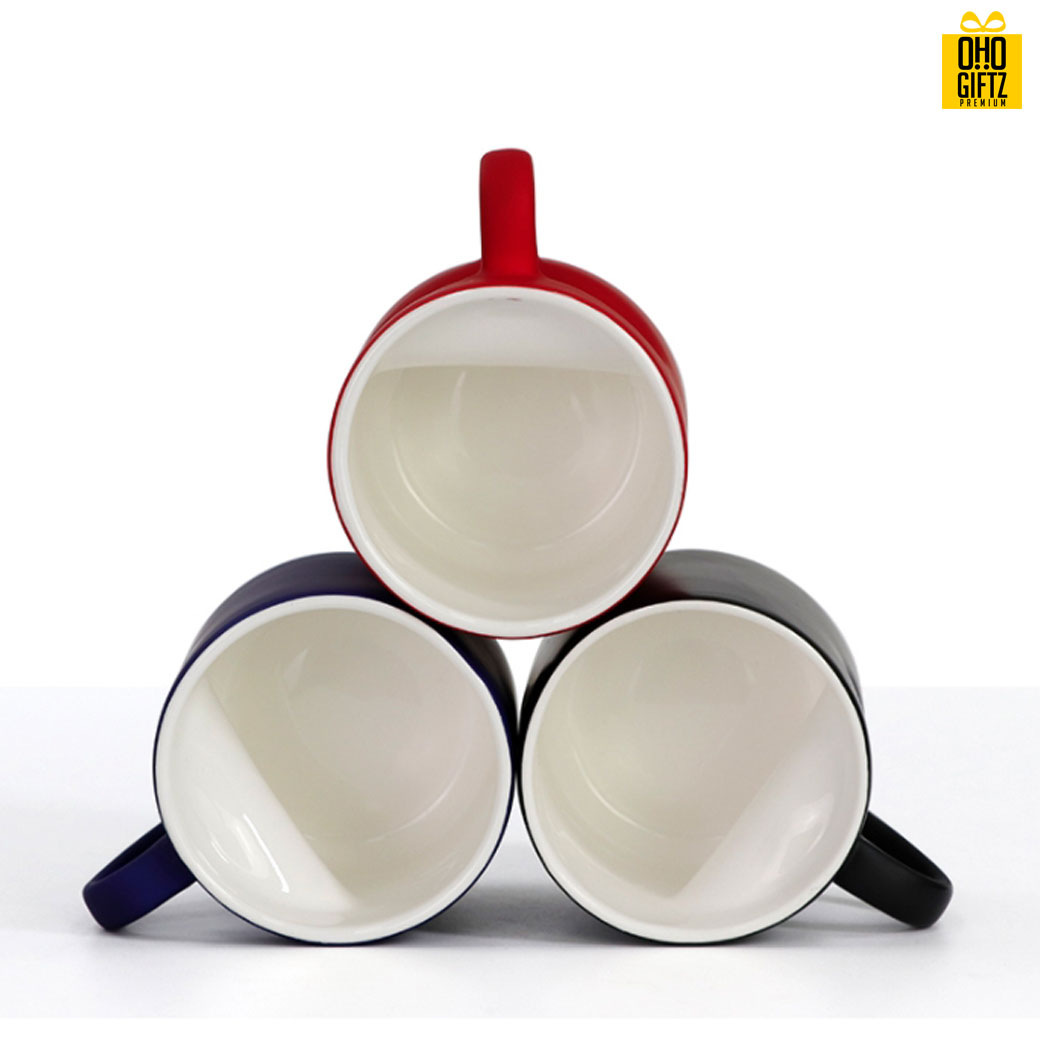 แก้วเซรามิคหูเว้าหัวใจเนื้อด้านเปลี่ยนสีเมื่อใส่น้ำร้อน *ไม่มีขั้นต่ำ* 