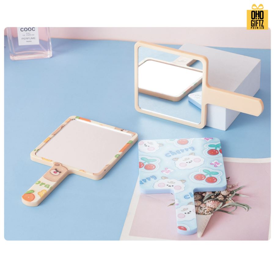 กระจกสี่เหลี่ยม สกรีนได้ไม่จำกัดสี สกรีนชื่อ สกรีนโลโก้  ทำเป็นของพรีเมี่ยมได้