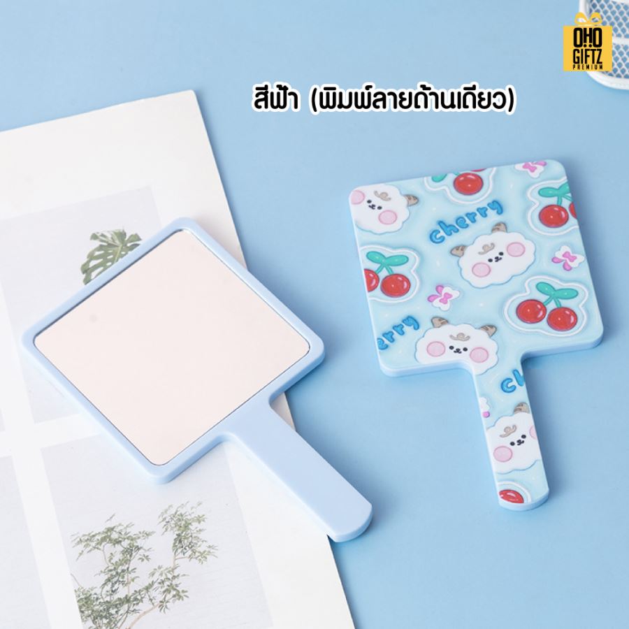 กระจกสี่เหลี่ยม สกรีนได้ไม่จำกัดสี สกรีนชื่อ สกรีนโลโก้  ทำเป็นของพรีเมี่ยมได้