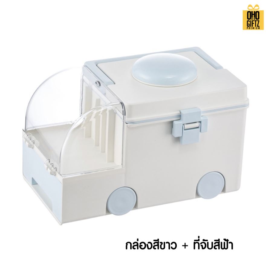 กล่องยาทรงรถพยาบาล สกรีนชื่อ สกรีนโลโก้ ทำเป็นของพรีเมี่ยมได้ 