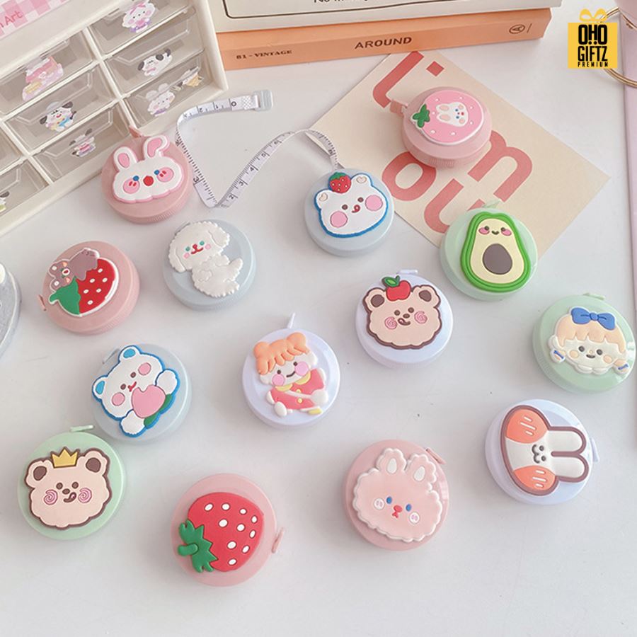 สายวัดการ์ตูนน่ารัก สกรีนโลโก้ ทำของพรีเมี่ยมได้