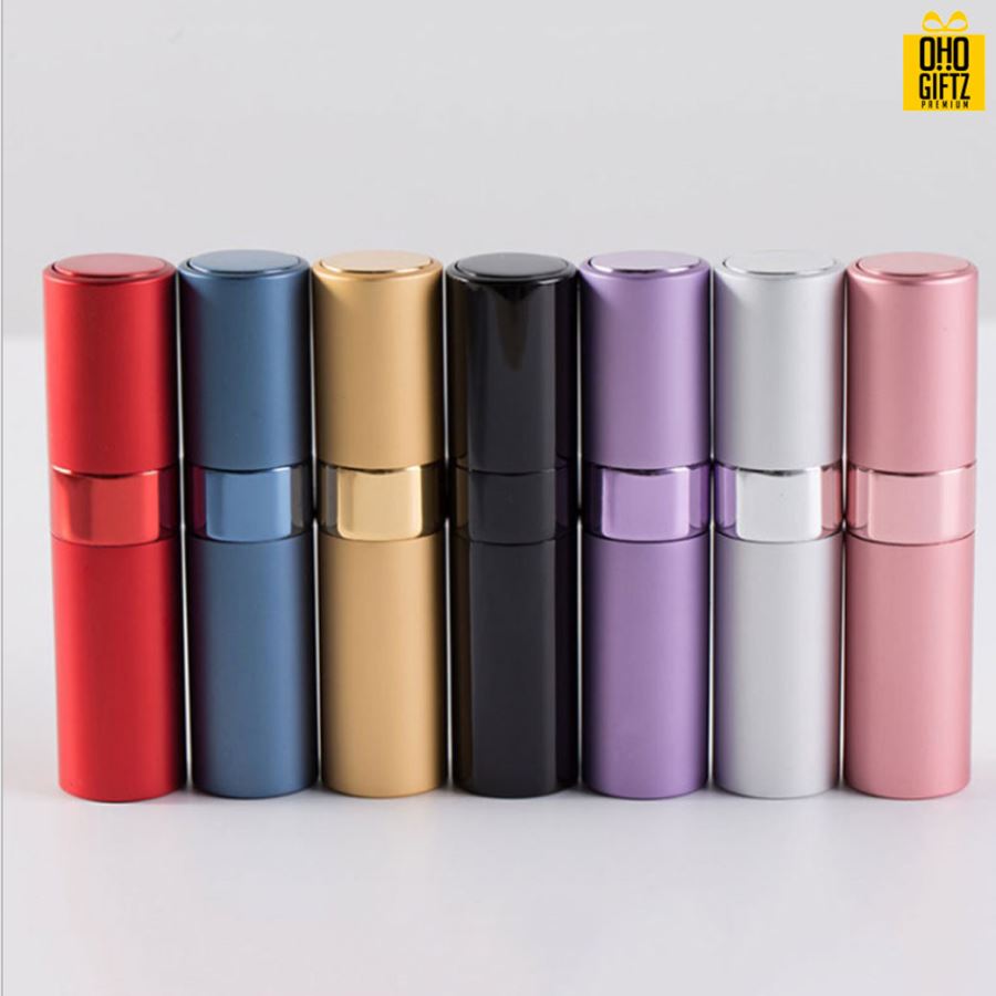 ขวดสเปรย์น้ำหอมอลูมิเนียม สกรีนโลโก้ ทำเป็นของพรีเมี่ยม ของชำร่วยได้