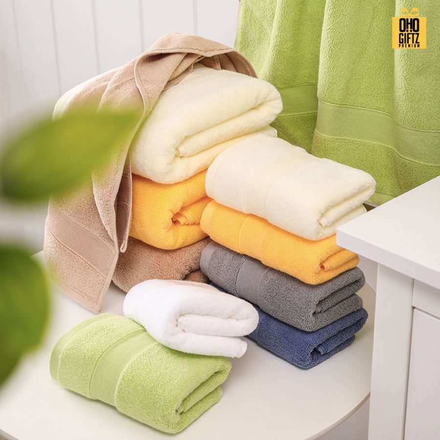 ผ้าขนหนูผ้าฝ้าย ปักโลโก้หรือติดลาเบล, ผลิตโลโก้ ติดลาเบล ทำเป็นของพรีเมี่ยมได้