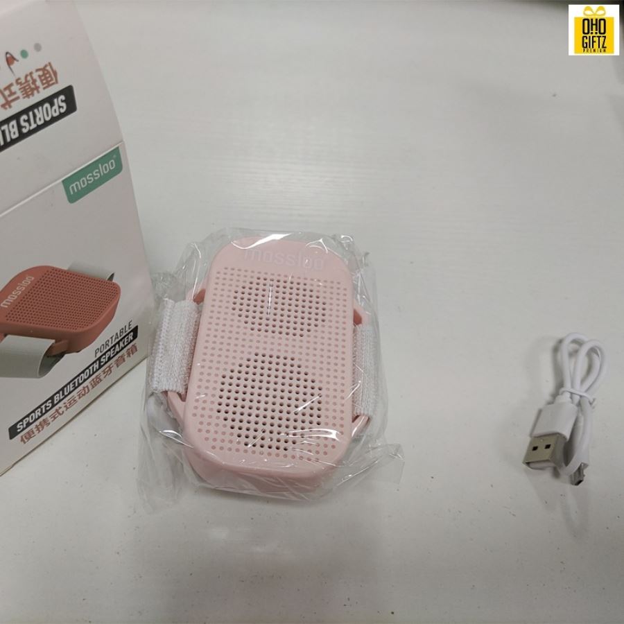 ลำโพงบลูทูธแบบรัดแขน สกรีนโลโก้ สกรีนชื่อร้าน ทำเป็นของพรีเมี่ยมได้