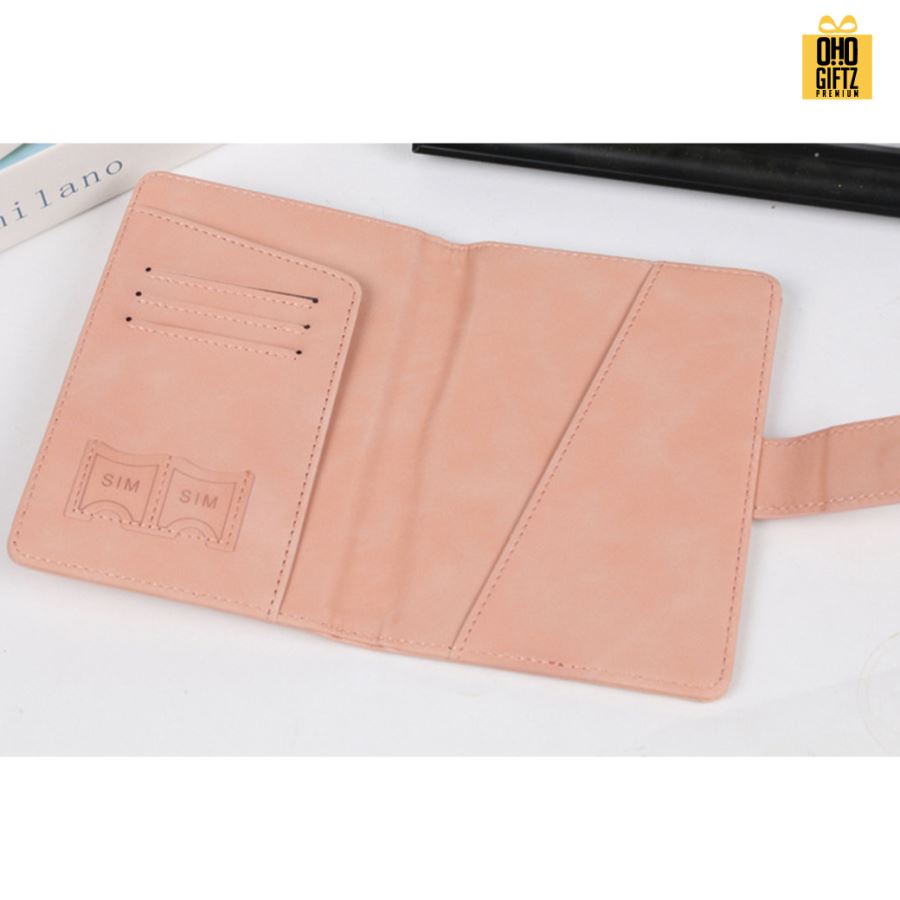 ปกใส่พาสปอร์ต หนัง PU ป้องกันคลื่นโจรกรรมได้ สกรีนโลโก้ ทำเป็นของพรีเมี่ยม ของที่ระลึก