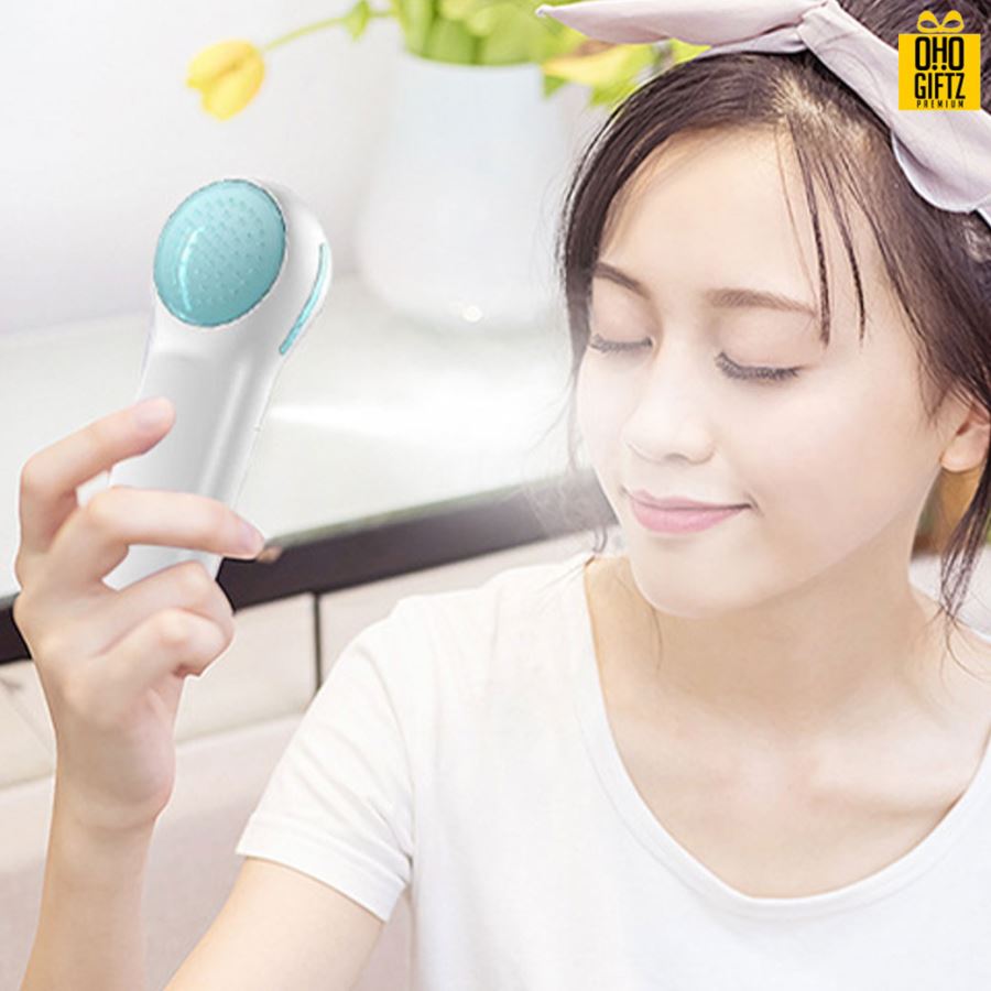 เครื่องพ่นสเปรย์น้ำเเร่ทรงกลม สกรีนโลโก้ สกรีนชื่อร้าน ทำเป็นของพรีเมี่ยมได้