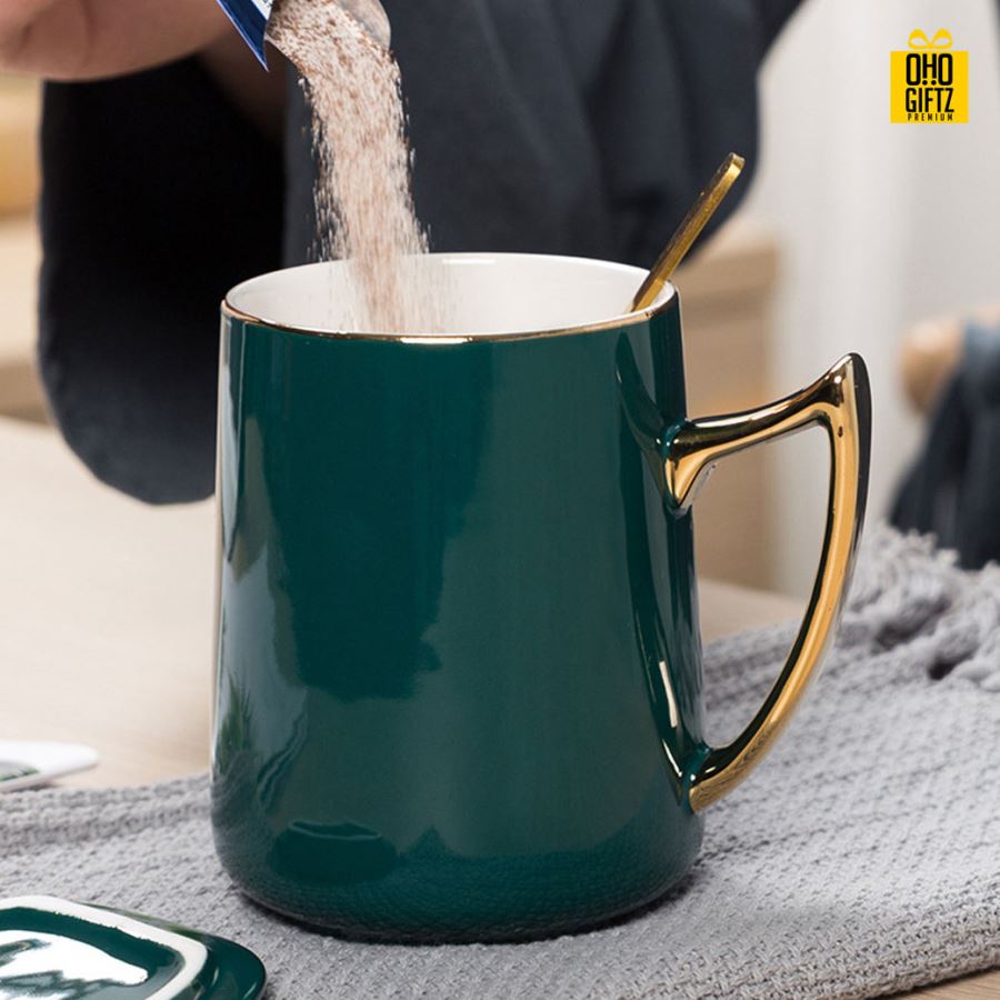 แก้วเซรามิก สกรีนชื่อ สกรีนโลโก้  ทำเป็นของพรีเมี่ยมได้