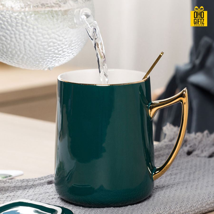 แก้วเซรามิก สกรีนชื่อ สกรีนโลโก้  ทำเป็นของพรีเมี่ยมได้